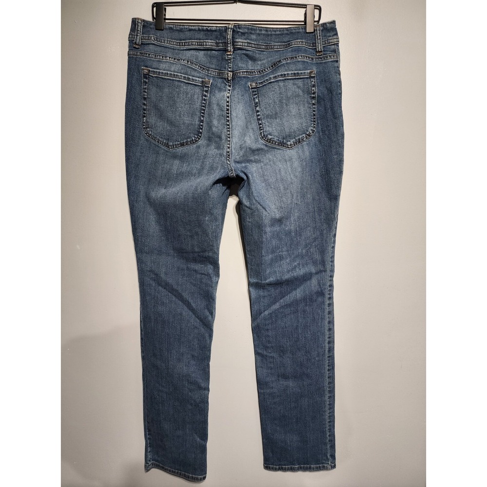 Chico's Women's Size 2 Medium Wash‎ Stretch Blue Denim Jeans 34x32